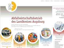 Tablet Screenshot of abfallwirtschaft-landkreis-augsburg.de